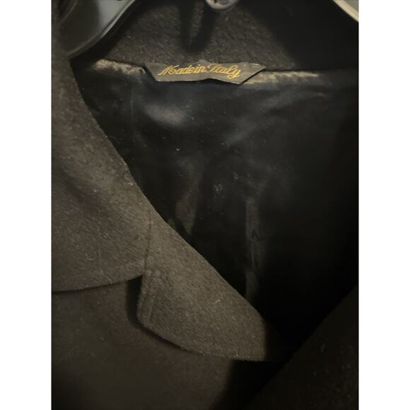 Mario Valente Overcoat Trench Coat 42L Wool & Cashmere Pristine Condition Italy - Picture 2 of 11
